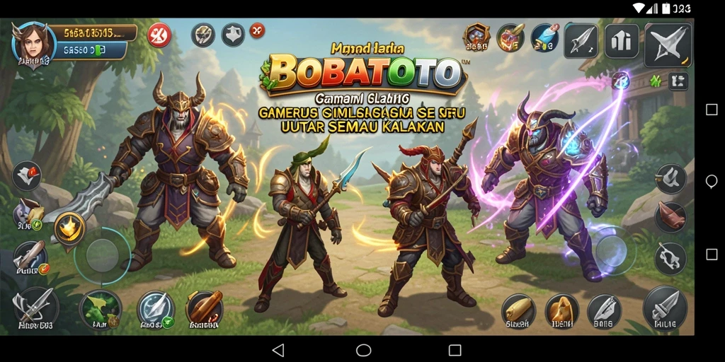 Tangkapan layar utama BOBATOTO menampilkan pengalaman gameplay yang menengangkan.