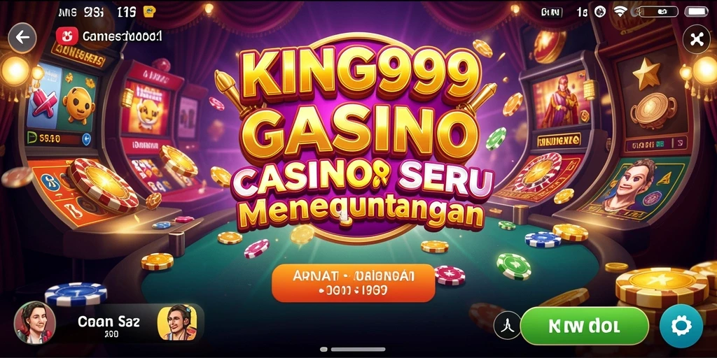 Gameplay kasino menarik dengan grafis menawan.