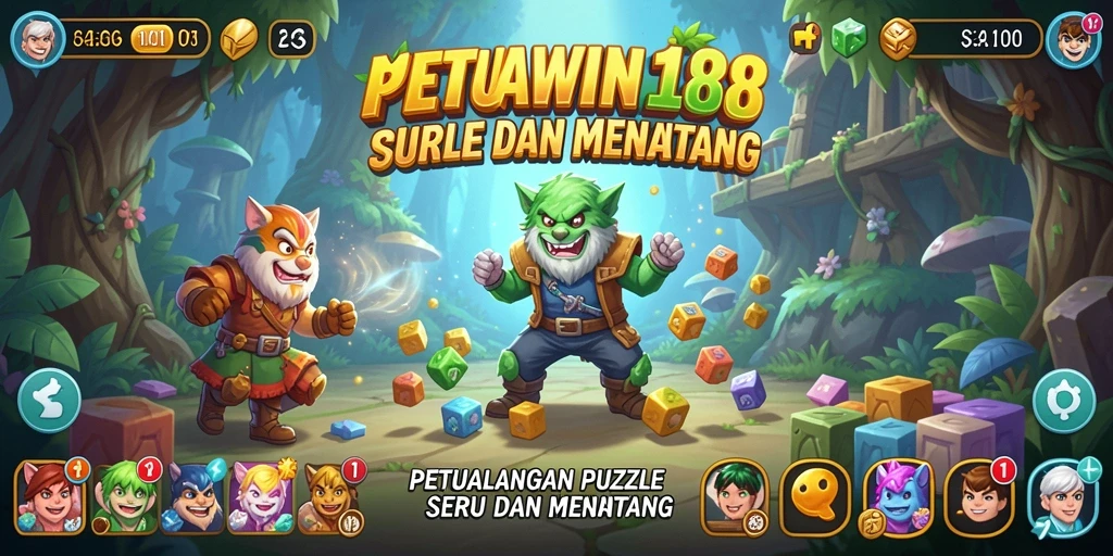 Screenshot gameplay MEGAWIN188 yang menunjukkan tantangan puzzle yang seru.