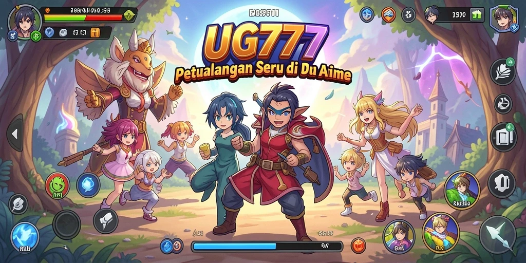 Tampilan gameplay utama UG777 dengan karakter Anime yang mendebarkan.