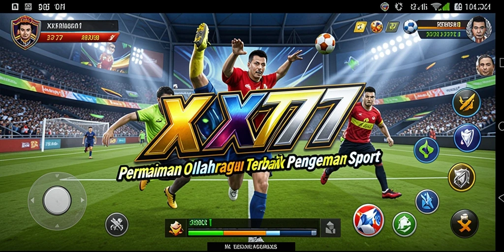 Tangkapan layar gameplay XXX777 yang menampilkan aksi olahraga seru.