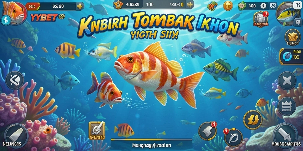 Screenshot utama YYBET menampilkan aksi menembak ikan yang seru.